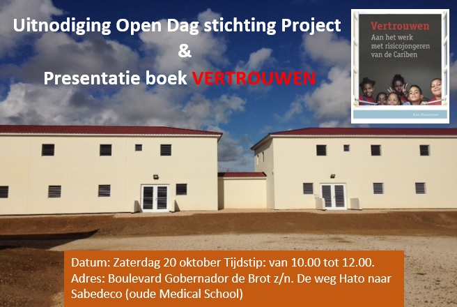 Open dag bij nieuwe locatie van stichting Project en presentatie van het boek VERTROUWEN
