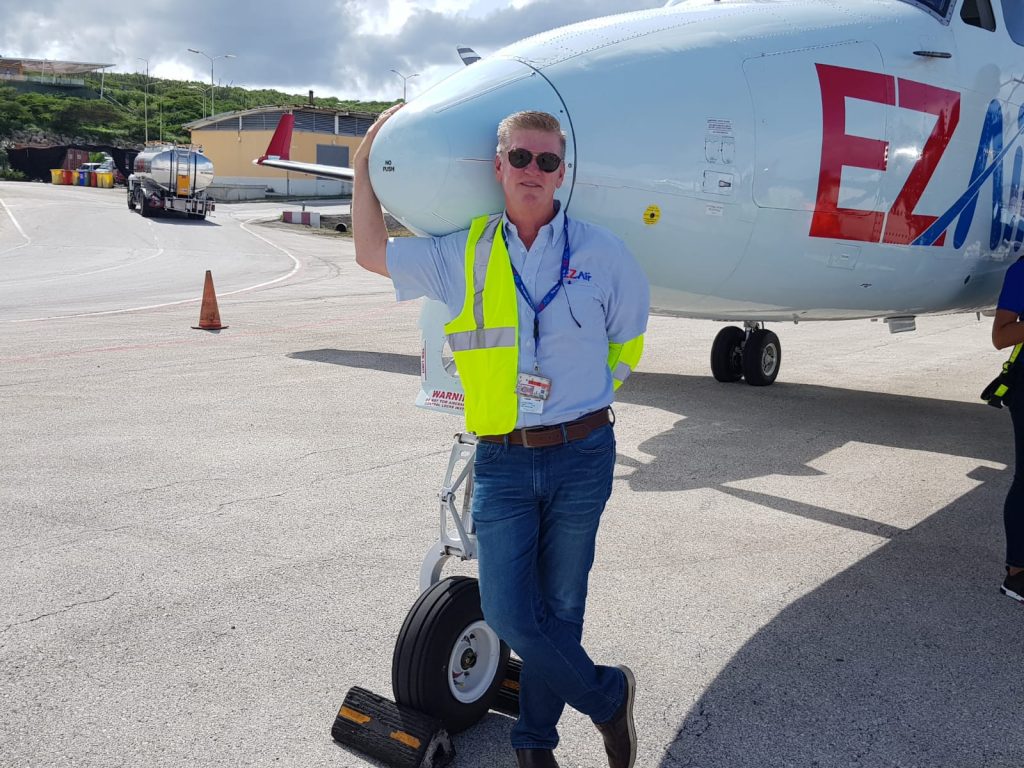Eerste vliegtuig van EZ Air is op Curacao geland 
